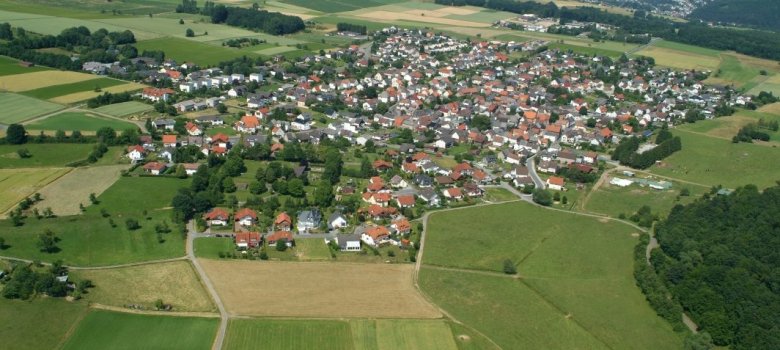 Luftaufnahme des Ortsteils Laufdorf 