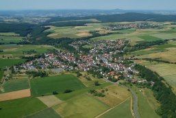 Luftaufnahme des Ortsteils Niederwetz