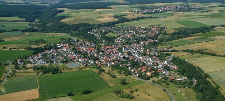 Luftaufnahme des Ortsteils Niederwetz